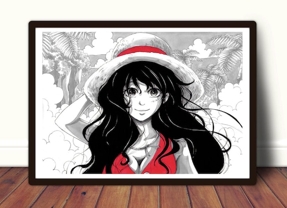 Luffy Girl Poster A3