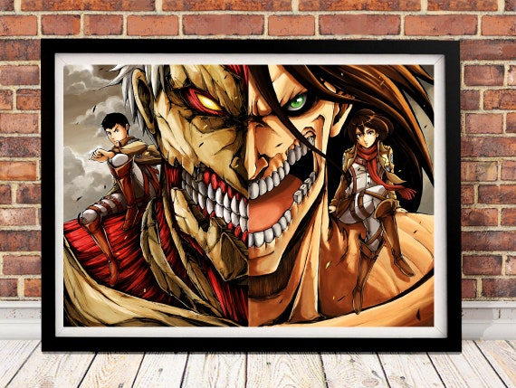 Shingeki No Kyojin Poster Etsy