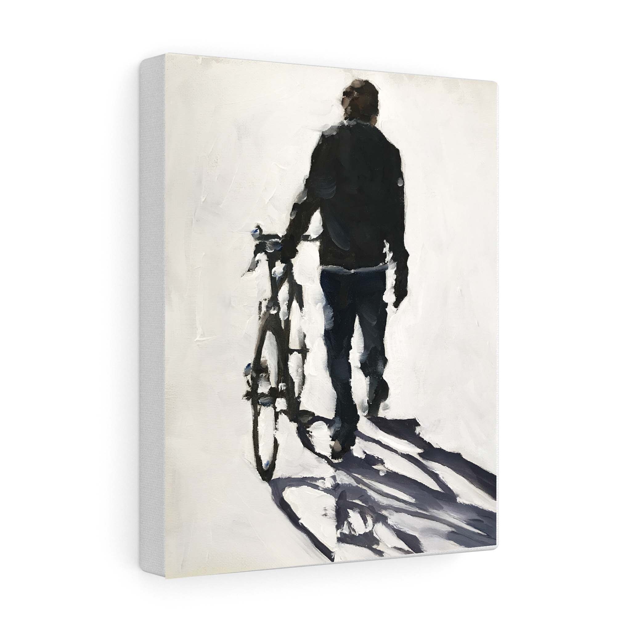 Mann und Fahrrad Malerei Fahrrad Kunst Radfahren Druck | Etsy