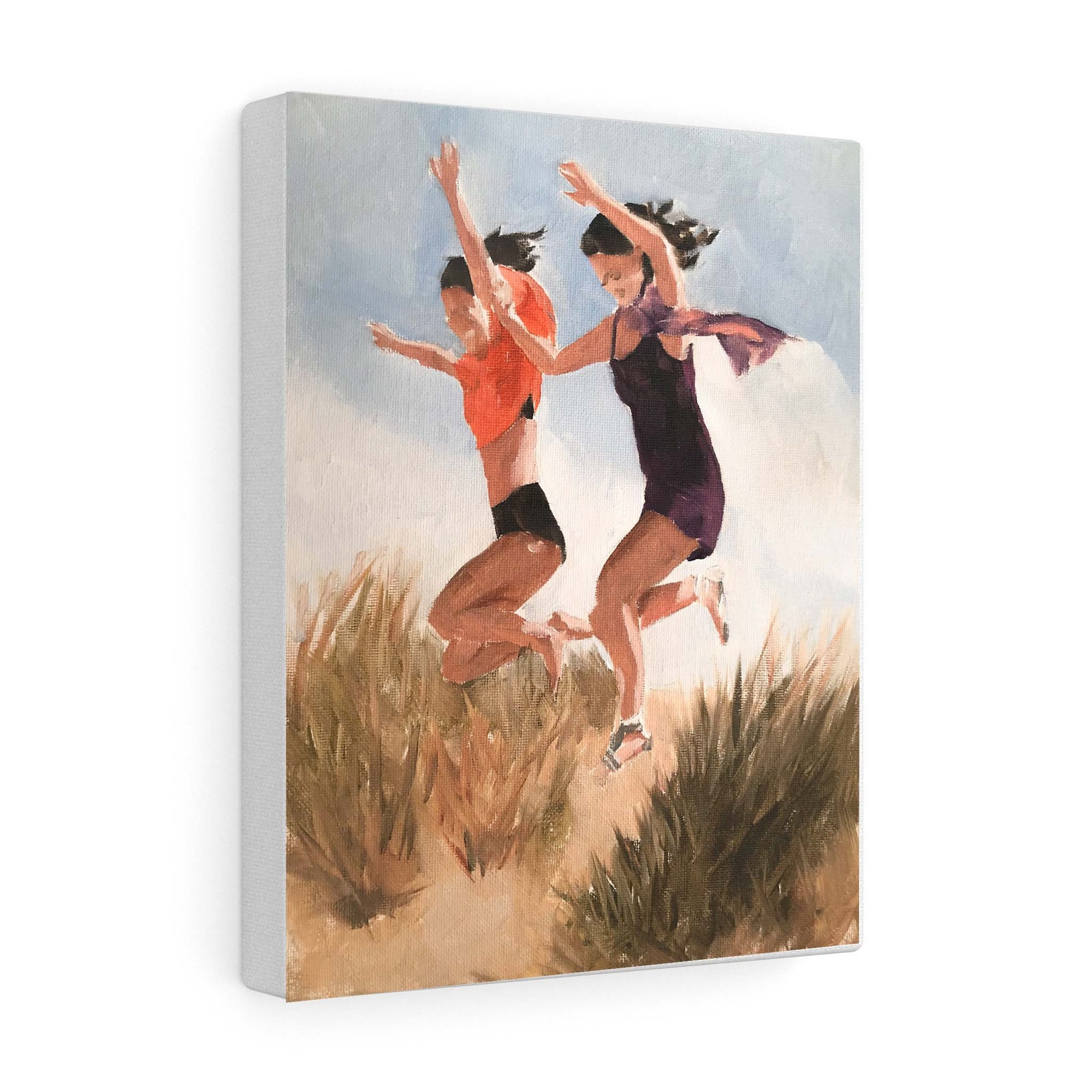 Friends Painting Wall art Canvas Print Fine Art from Etsy