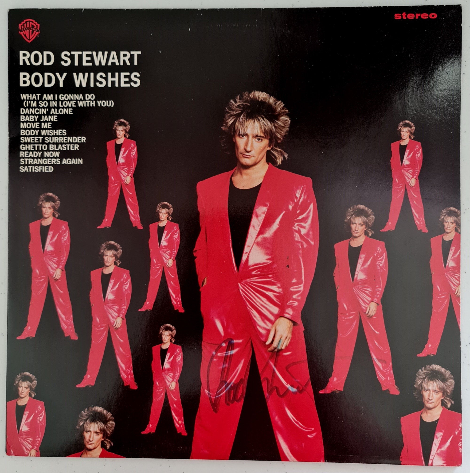 Rod Stewart 'body Wishes' Autographed LP COA RS68943 Etsy Australia
