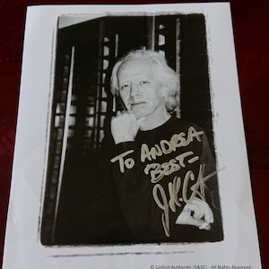 John Carpenter Autographed Glossy 8x10 Photo - COA #JC58840