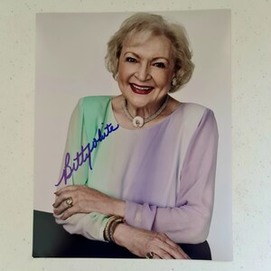 Foto autografiada de Betty White 8x10 COA # BW29739