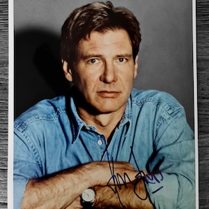 Harrison Ford Autographed Portrait 8x10 COA #HF19765