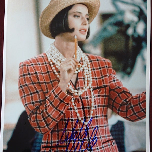 Isabella Rossellini Autographed Glossy 8x10 Photo - COA #IR58829