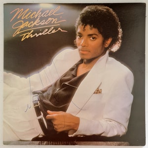 Michael Jackson &#39;Thriller&#39; Autographed LP COA #MJ49763