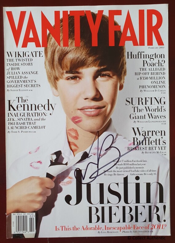 Justin Bieber Autogramm signiert