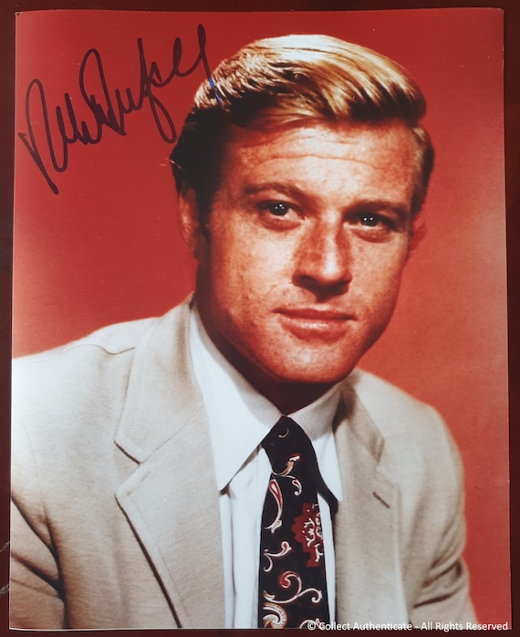 Robert Redford signed autographed photo black marker main image 1