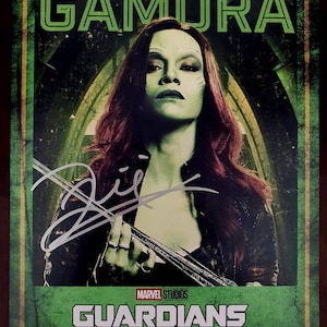 Zoe Saldana Autographed Guardians of the Galaxy Glossy 8x10 Photo COA #ZS69734
