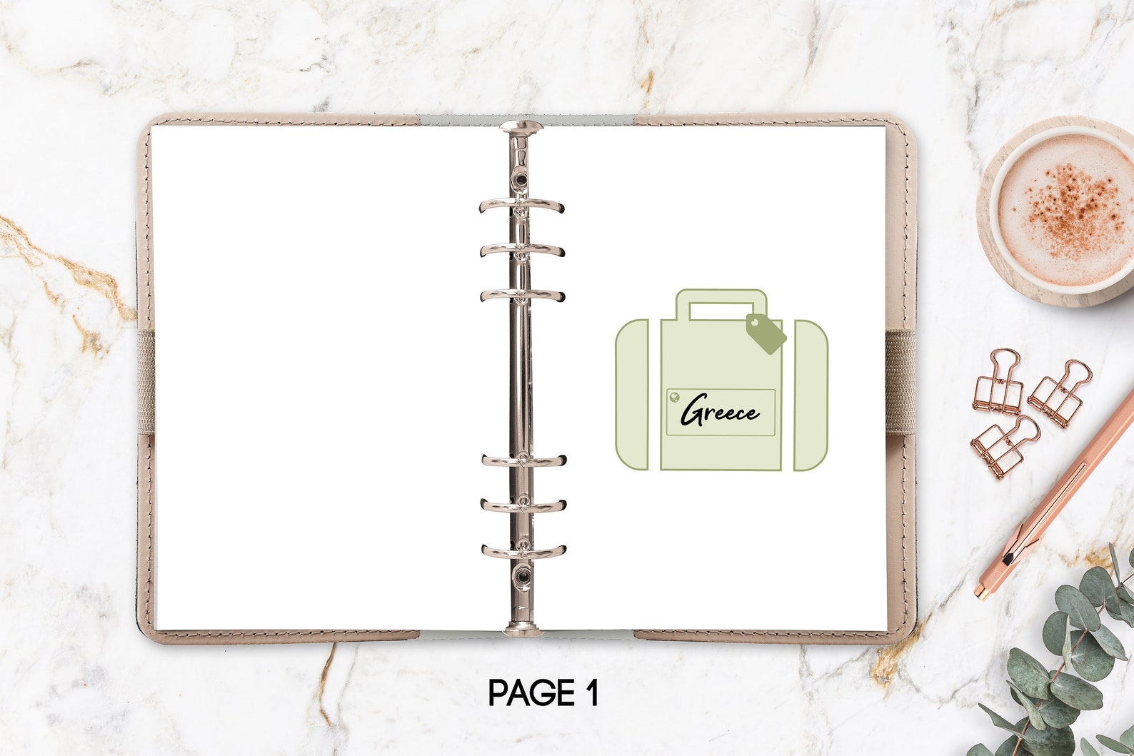 A5 Travel Printable Planner, Trip Planner, Vacation Planner,, A5 Binder ...