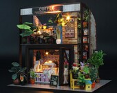 New Furniture DIY Doll House Wooden Miniature Puzzle Assemble Dollhouse Toys For Children Gifts