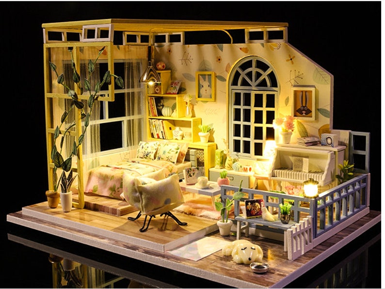 Cutebee Casa Doll House Furniture Miniature Dollhouse DIY - Etsy