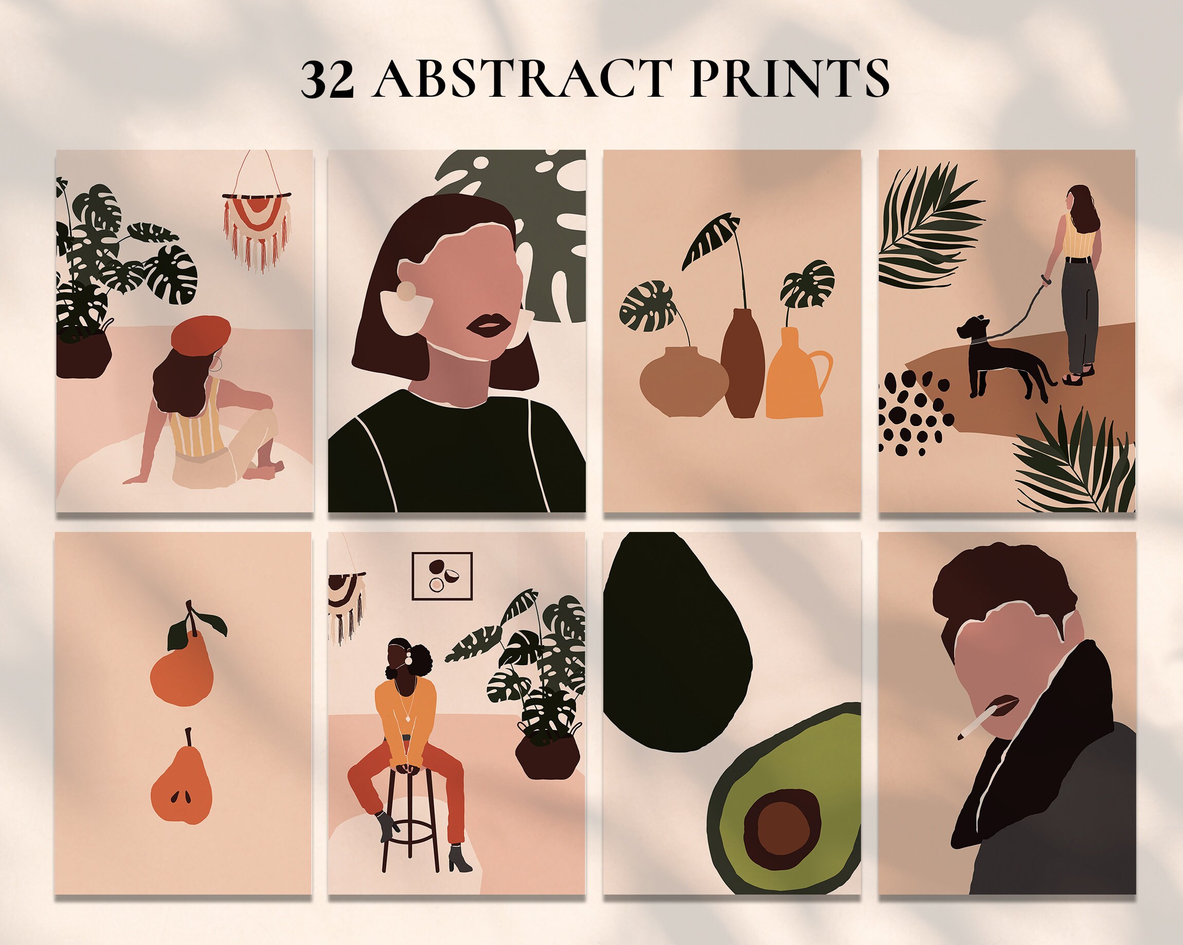 Digital Prints Download Abstract Art People Woman Men Etsy