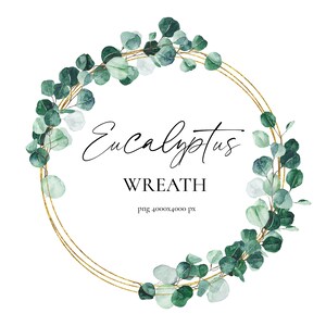 Eukalyptus Aquarell Kranz Clipart, Aquarell Eukalyptus Kranz, goldene Eukalyptus Rahmen, Baby blau gold Eukalyptus grün Blätter PNG