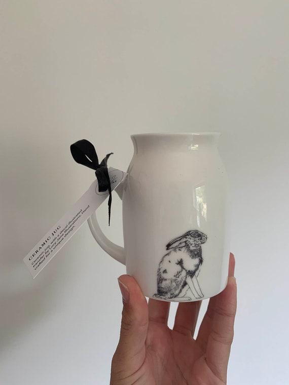 Sitting Hare Ceramic Jug / Bud Vase