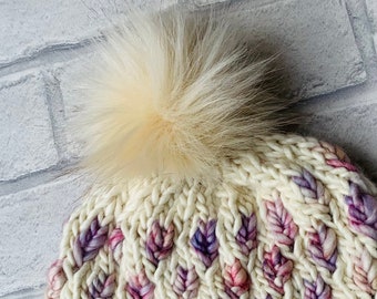 Faux fur Pom Pom, Cream,  Pom Pom, fake fur Pom Pom, knitted hat Pom Pom, crochet
