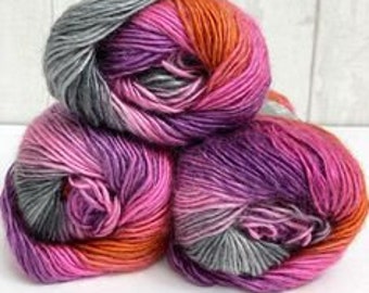 Cygnet Boho Spirit yarn - Luna - 100g Acrylic yarn, rainbow yarn, self striping yarn