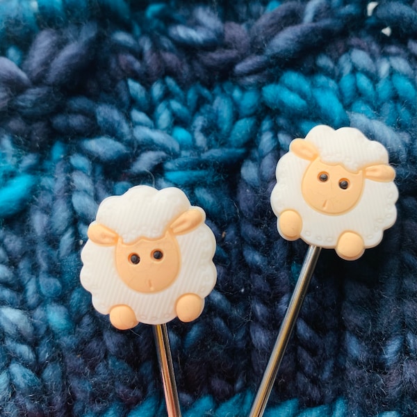 Knitting needle toppers and point protectors. A cute way to stop your stiches slipping. A perfect gift for knitters