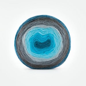 Self Striping Yarn Cake, 150g, Premium Acrylic Yarn Cake, Light Weight Knitting Crochet Papatya yarn Cake 212