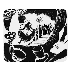 Alice Inspired Psychedelic Mushroom Wonderland Mouse pad