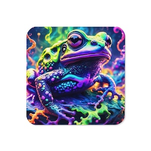 Podkładka korkowa Psychodeliczny Toad Trippy Cork-back