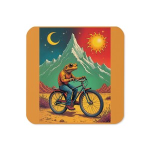 Bicycle Day Cork-back coaster