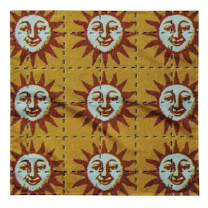 Orange Sunshine Trippy Psychedelic 60s 70s All-over print bandana
