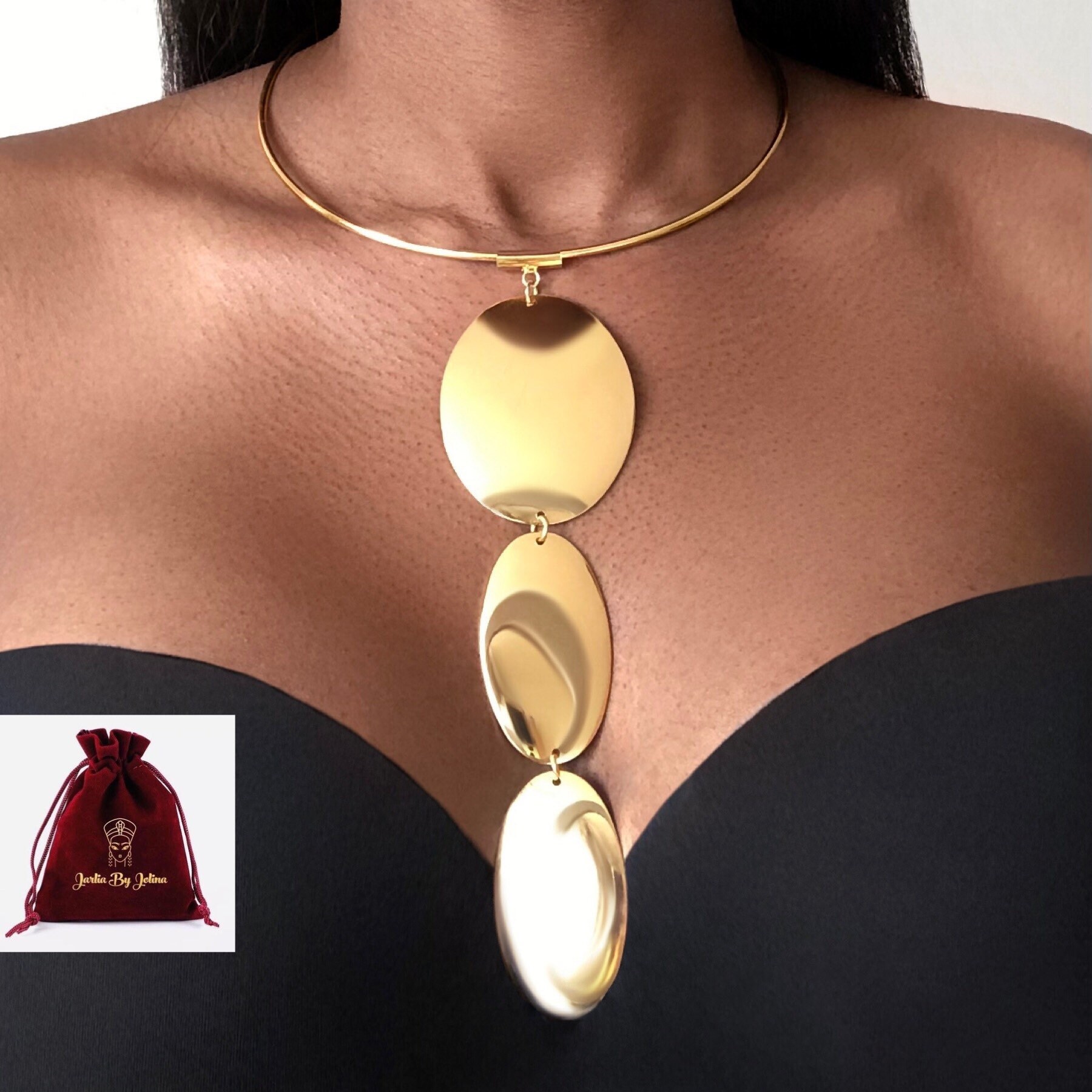 TANIS Statement Long Pendant Necklace 