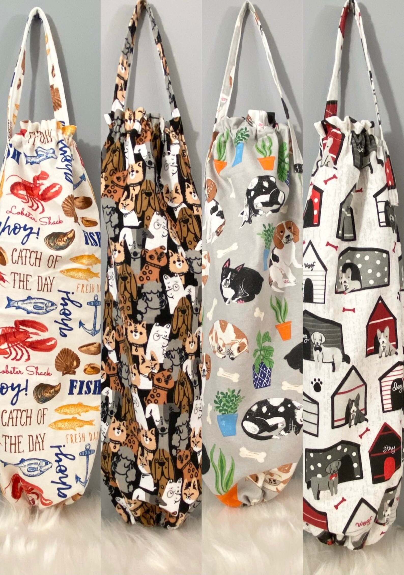 Plastic Bag Holder/ Handmade Plastic Bag Organizer/ Plastic Etsy