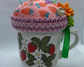 Tea cup pin cushions / Pin Cushions / Pin Cushions Handmade / Gift Idea for Mom / Gift for women