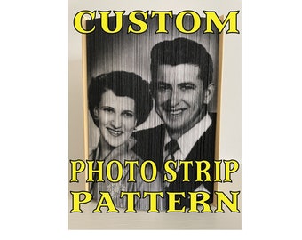 Custom Photo Strip Pattern, Fore-edge stip book folding pattern