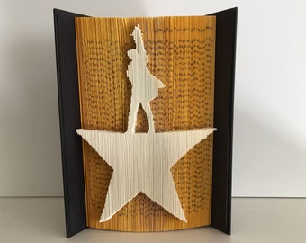 Book Folding Pattern, Hamilton, Broadway, Musical, Folded Book Pattern