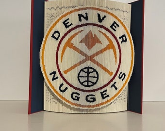 Denver Nuggets Book folding pattern, NBA teams, Basketball teams, professional Basketball teams