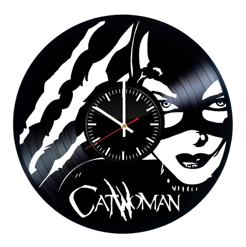 Catwoman Dc Comics Vinyl Record Wall Clock Unique Gift For Him And Her Kids S Decor Ideas Any Space - Vinyl Record Wall Decor Ideas Catwoman Dc Comics Vinyl Record Wall Clock Unique Gift For Him And Her Kids S Decor Ideas Any Space - Vinyl Record Wall Decor Ideas