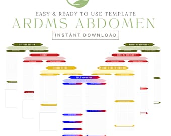 Sjabloon voor het maken van aantekeningen in de buik: studiegids echografie voor studenten (pdf-download)