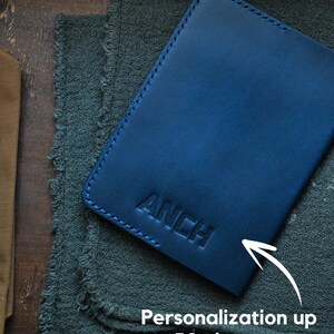 Leather cover for American passport, passport holder for american, passport Case, gift for american, USA passport, USA gift image 3