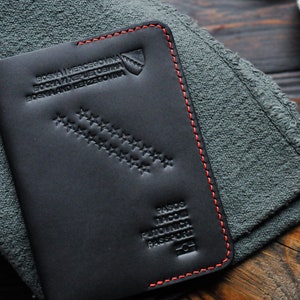 Black Leather Holder for Bosnia and Herzegovina passport, Bosnia passport cover, Passport Cover, passport Case, Bosnia gift