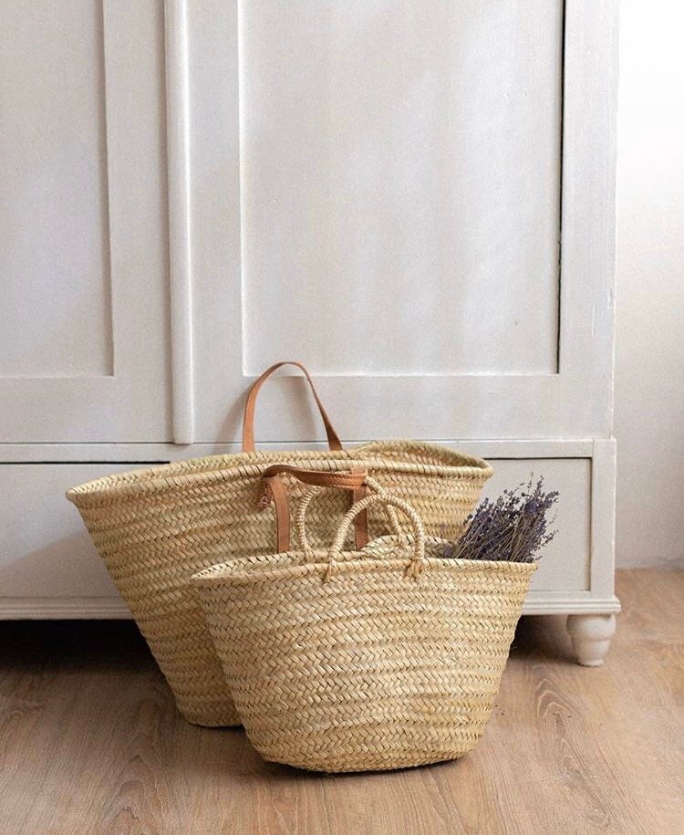 WHOLESALE 10 X Rope Handle Straw Baskets With Lining Plain - Etsy