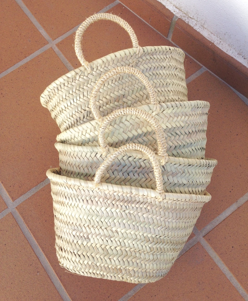 WHOLESALE 15 X Moroccan Straw Bags, Plain Straw Baskets, Bridemaids Bachelorette Bags