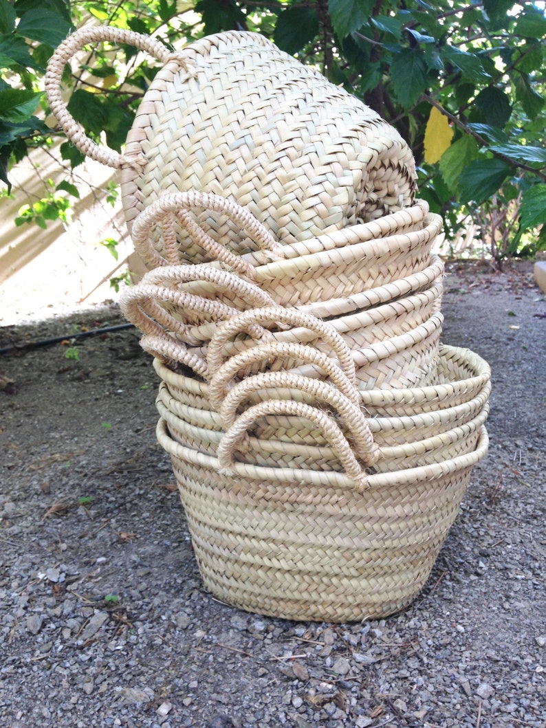 10 X Plain Straw Bags WHOLESALE PRICE Rope Handle Straw Etsy