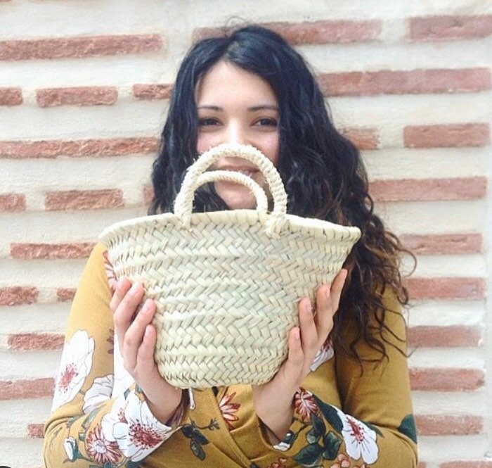 WHOLESALE 10 X Moroccan Straw Bags Plain Straw Baskets
