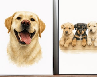 Retrato personalizado de mascota en acuarela, recuerdo para perro o gato (descarga digital)