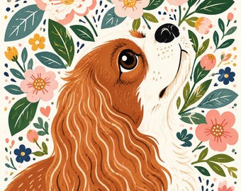 Benutzerdefinierte Haustierporträts mit Haustierfotoporträts Hunde- und Katzenmalerei | Haustier Erinnerungsgeschenk Personalisiertes Digital Painting Hunde Katze Art Poster
