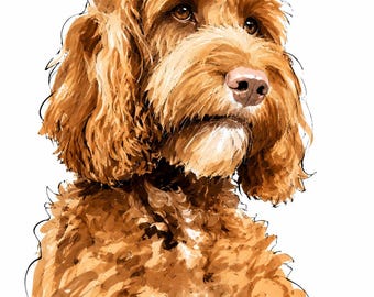 Aquarell Tierportrait | Tierportrait vom Foto | Hundeportrait | Haustier Erinnerungsgeschenk | Hund Erinnerungsgeschenke | Hund Katze Wanddekoration