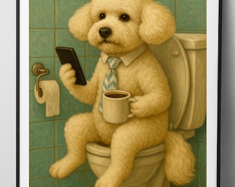 Retrato personalizado de mascota, pintura divertida de perro o gato (descarga digital)