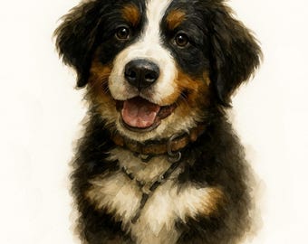Tierportrait: Personalisiertes Hunde- oder Katzenportrait (Digital)