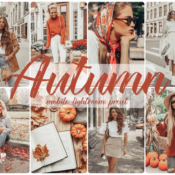 12 Presets Lightroom Mobile Presets, Lifestyle presets, instagram presets, Blogger presets, lightroom presets, Autumn Fall Presets Home