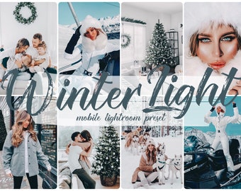 6 Mobile Lightroom Presets, Instagram presets, Blogger preset, lightroom mobile presets, Lifestyle Preset, Winter Holiday Christmas presets