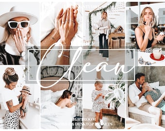 6 Mobile Lightroom Presets, Lebensstil Instagram Blogger Filter, Lightroom Mobile Presets, Home Clean Travel Bright Spring Natural Preset