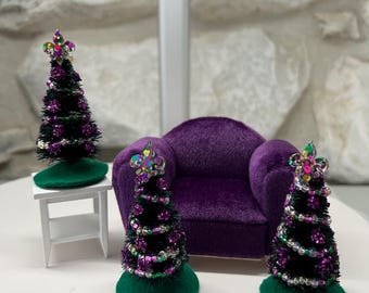Arbres de mardi gras de 4 po.